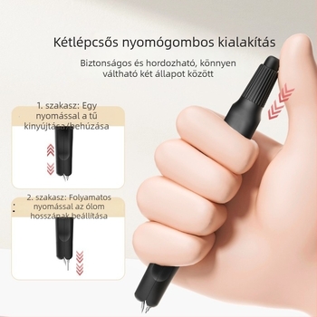 Kétszer nyomható körző készlet 2B vonalzóval