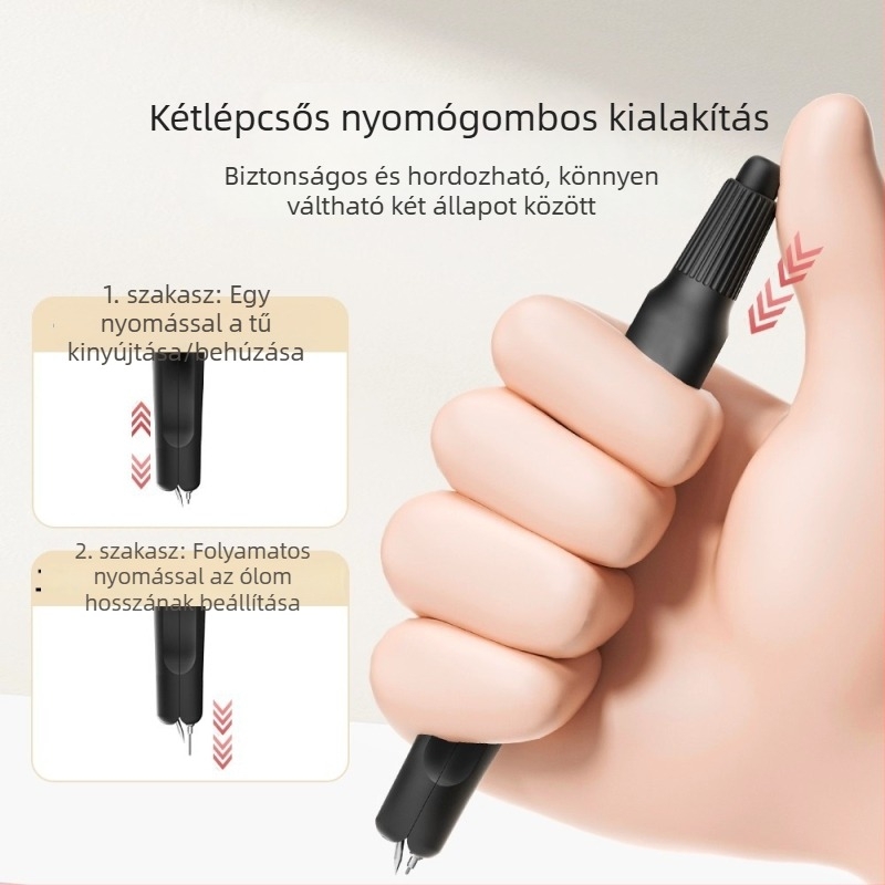 Kétszer nyomható körző készlet 2B vonalzóval