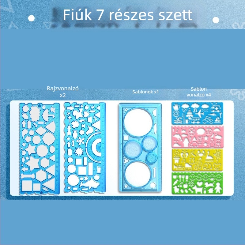 Wanhua diákoknak szóló vonalzó készlet – rajz, kézzel írt újság sablonok, sokoldalú mérőeszköz