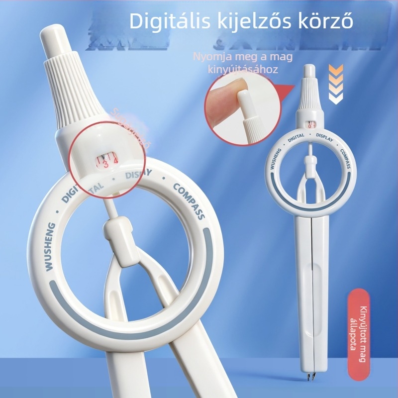 Digitális körző kijelzővel – rajzhoz, diákoknak és vizsgákhoz