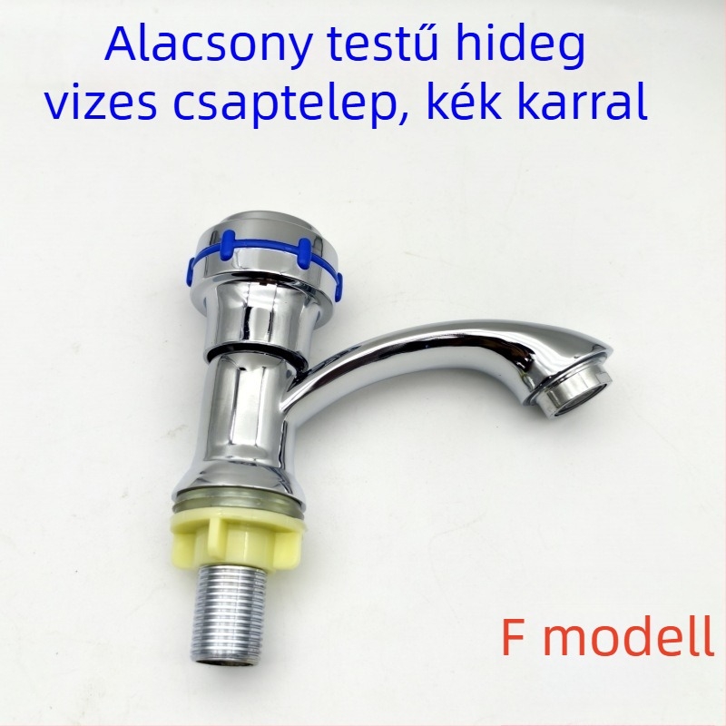 Egykaros mosdócsaptelep hideg vízhez, egylyukú szerelés