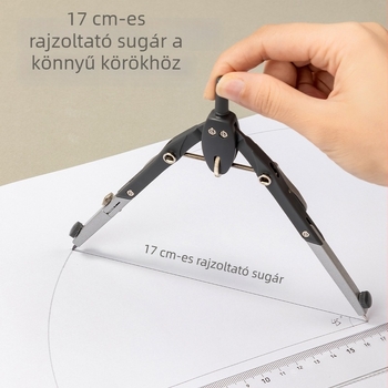 Deli VC117 Körzőkészlet diákok számára — Pontos rajzeszközök finomhangolással