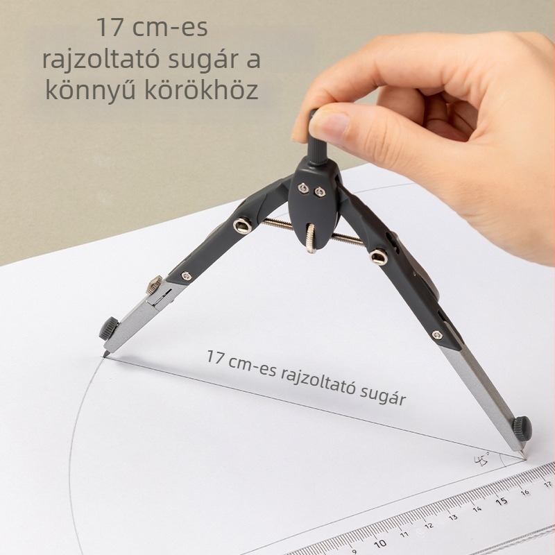 Deli VC117 Körzőkészlet diákok számára — Pontos rajzeszközök finomhangolással