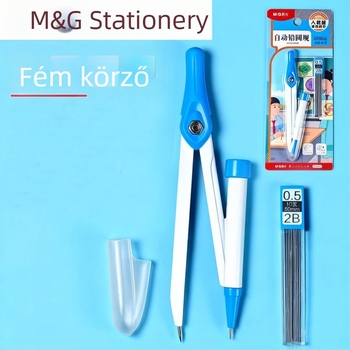 Automata ceruza körző iskola használatra – 0,5 mm grafit, 2B, körrajzoló eszköz, modell 908N6, People's Education Press kiadványhoz