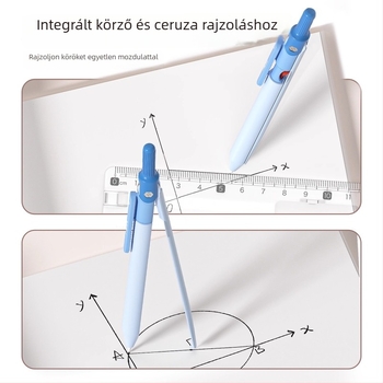 NBX Scream Körző Toll általános iskolai geometriához, többfunkciós rajzkészlet vonalzóval