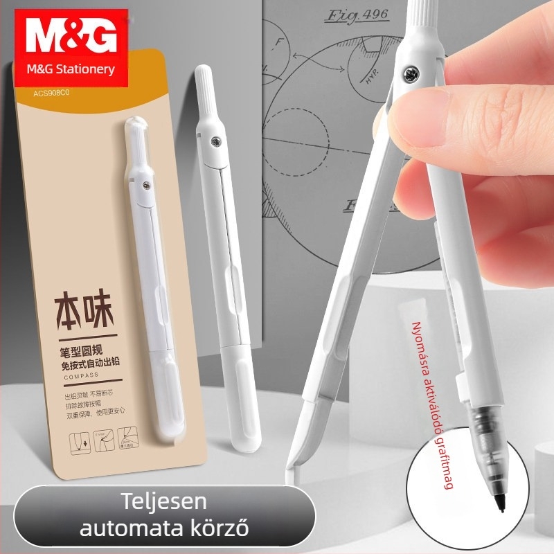 Morning Mg Light 908 tollas körző, fémből, általános iskolások számára, gyakorló geometria és matematika tanításhoz, közép- és középiskolai vizsgákhoz