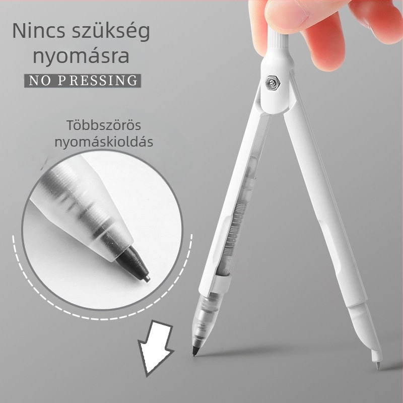Morning Mg Light 908 tollas körző, fémből, általános iskolások számára, gyakorló geometria és matematika tanításhoz, közép- és középiskolai vizsgákhoz
