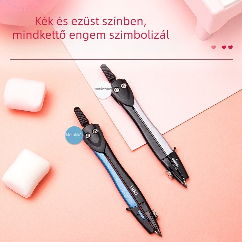 Deli 8646 Fém körző – rajzoláshoz és vizsgákhoz