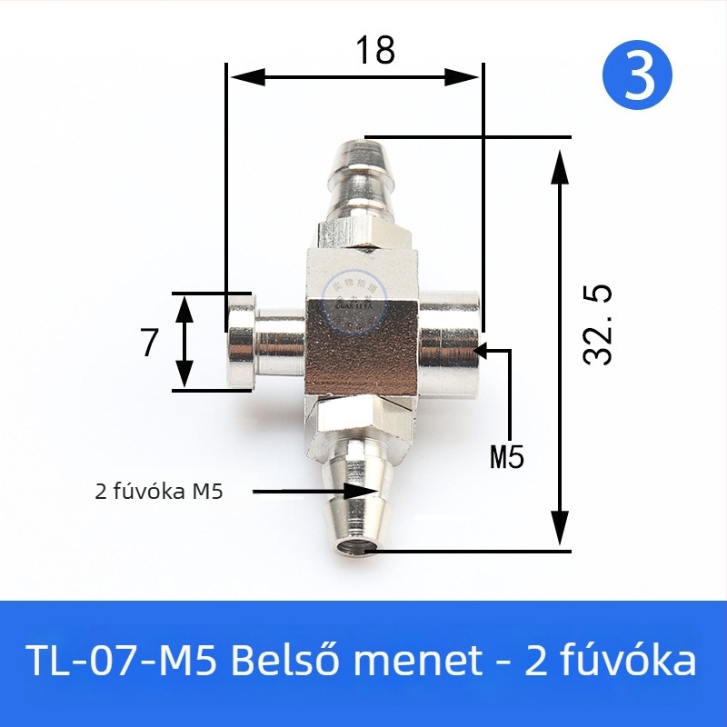 Robotkar kiegészítők: vákuumcsésze, nagy- és kisfejű, M5 menetes adapter, vas T-illeszték és könyökcsatlakozó, pneumatikus gyorscsatlakozó