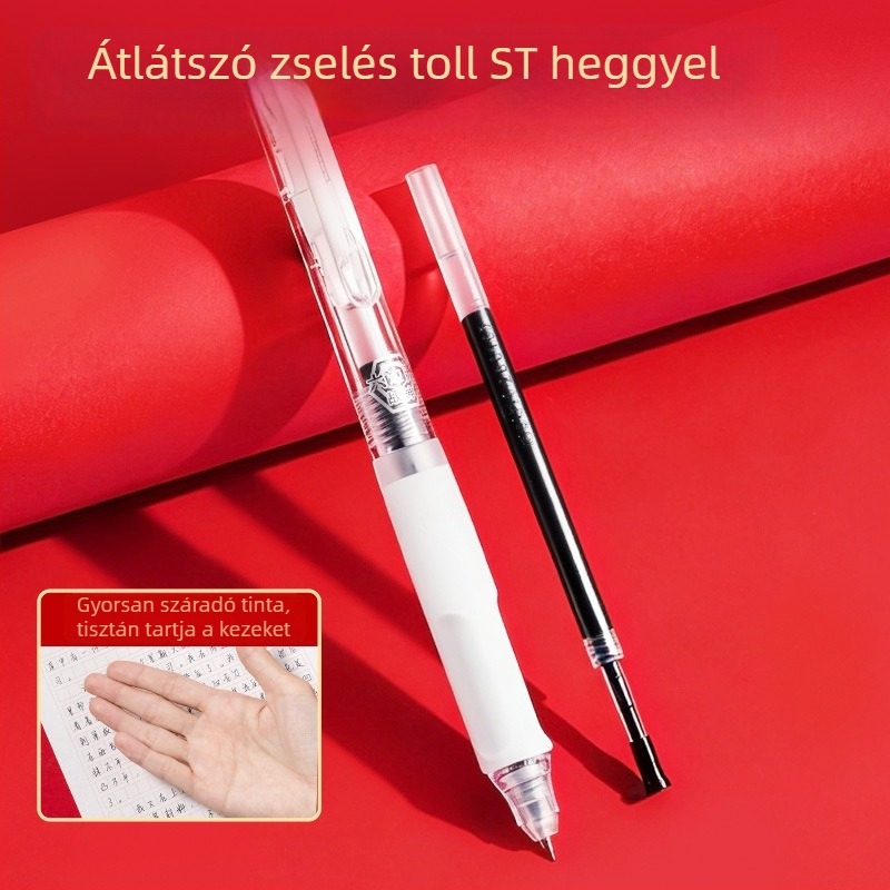 Deli SG36 CCTV-vel közös márkájú 13 darabos átlátszó körző, fémmentes, diákoknak