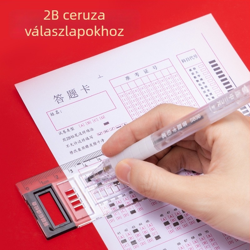 Deli SG36 CCTV-vel közös márkájú 13 darabos átlátszó körző, fémmentes, diákoknak
