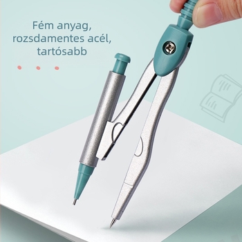 Körző és vonalzó készlet – Többfunkciós geometriás eszközök elemi iskolások számára (körző, vonalzó, háromszög)