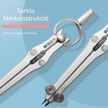 MG ACS908G3 Fém Rajzoló Körző Diákoknak, automatikus grafit adagolás, 0,5 mm grafit