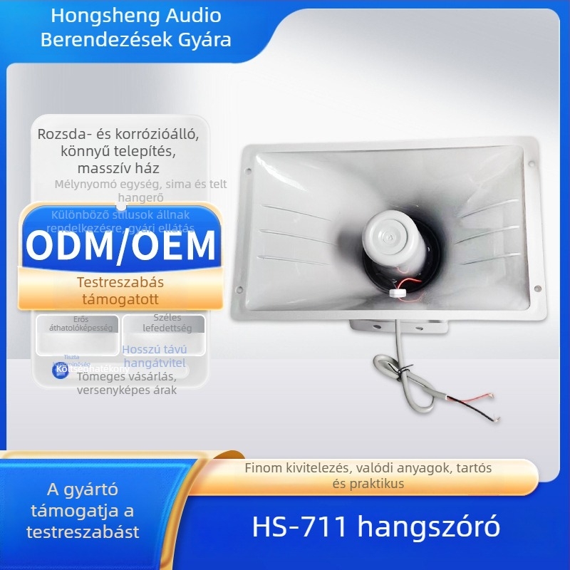 HS-711 Kültéri autóba szerelhető hangfal közleményekhez, nagy teljesítményű