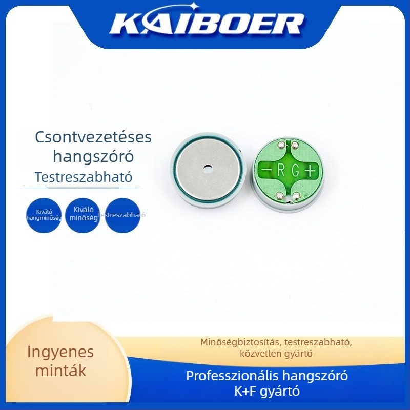 Kebor Kör alakú 18 mm csontvezetéses hangszóró rezgítővel, miniatűr, teljes tartomány, harmadik generáció