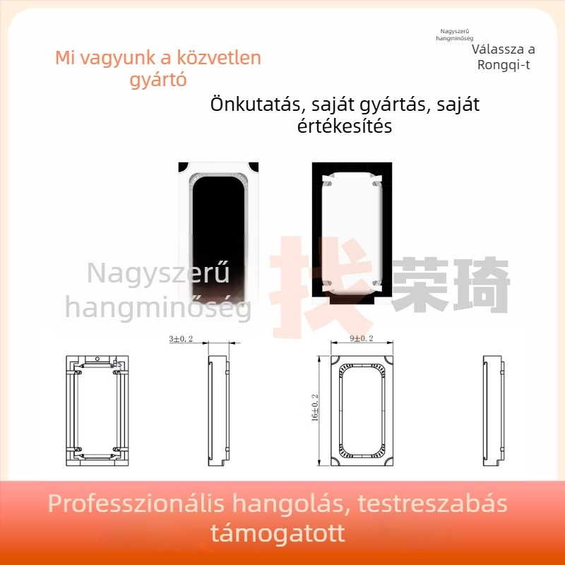 1609 szemüveg-hangszóró, 16 Ω, 0916 nagy teljesítményű AI szemüveg-hangszóró, EQ hangolással