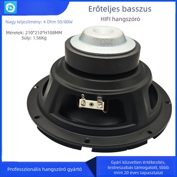 8 hüvelykes mélynyomó, 4 Ω, 50 W HiFi külső mágneses hangfal