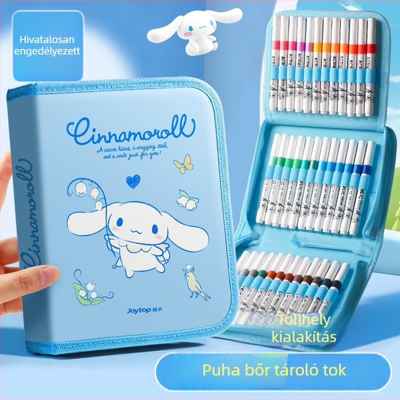 Sanrio 24 színű akrilfilctollak tároló táska gyerekeknek