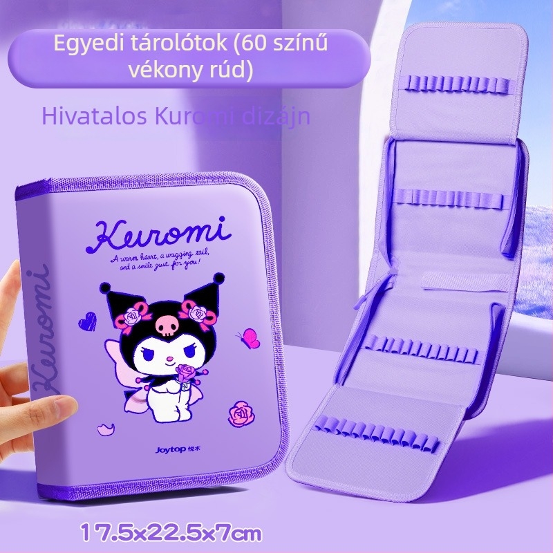 Sanrio 24 színű akrilfilctollak tároló táska gyerekeknek