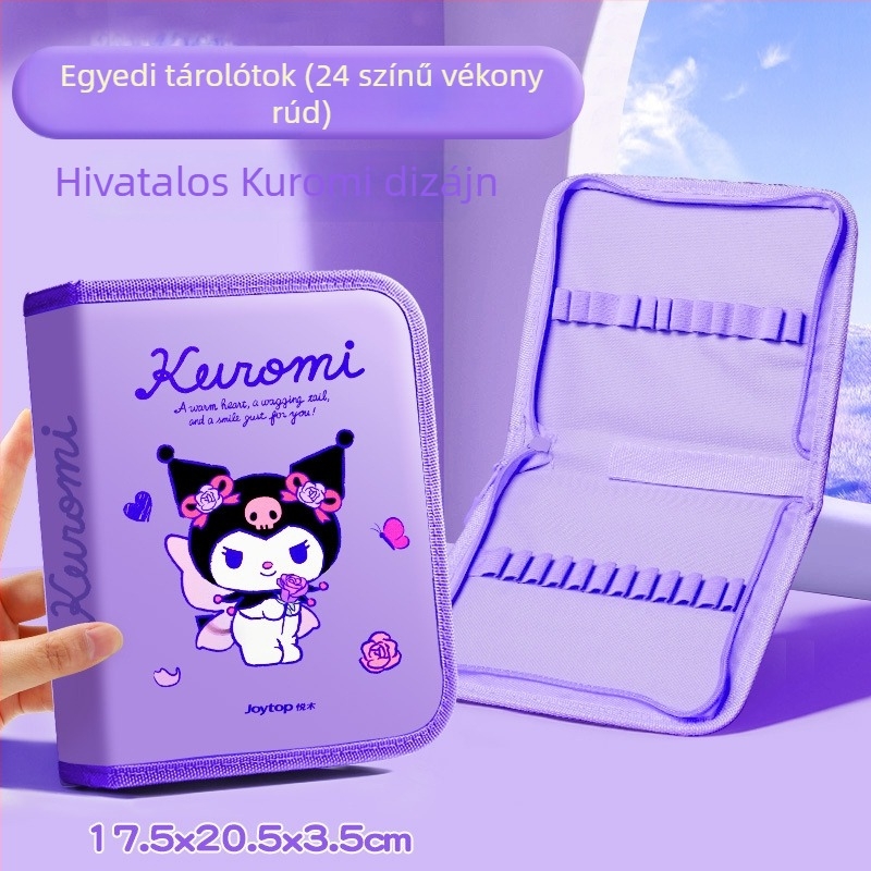 Sanrio 24 színű akrilfilctollak tároló táska gyerekeknek