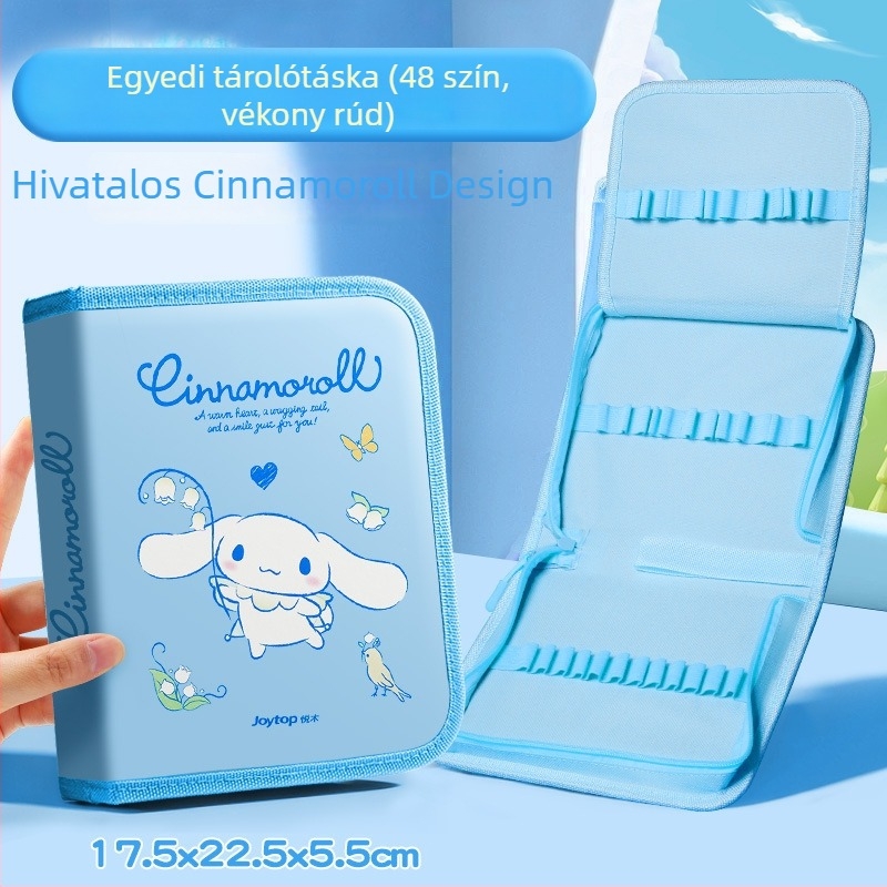 Sanrio 24 színű akrilfilctollak tároló táska gyerekeknek