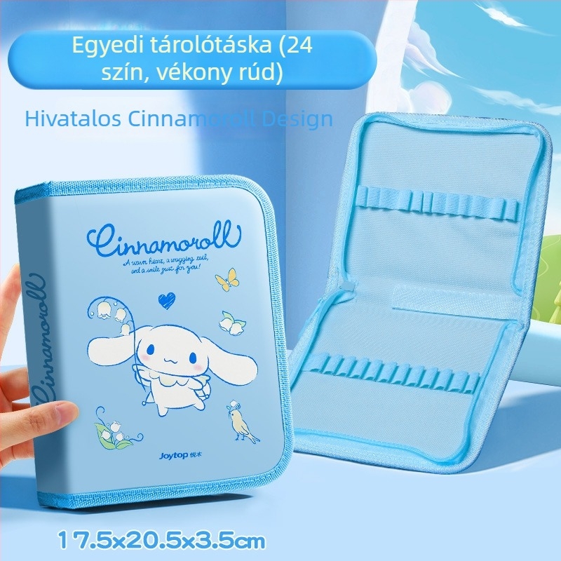 Sanrio 24 színű akrilfilctollak tároló táska gyerekeknek