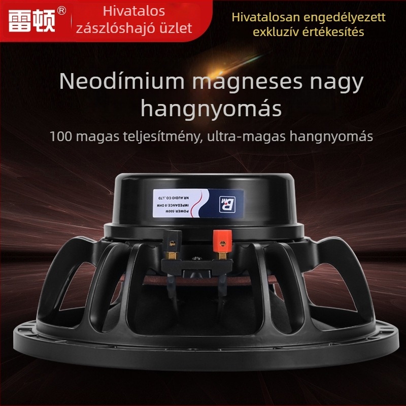 Neodínium-mágneses Line-Array mélyhangfal, 10/12/15 hüvelyk, 500 W színpadi használatra