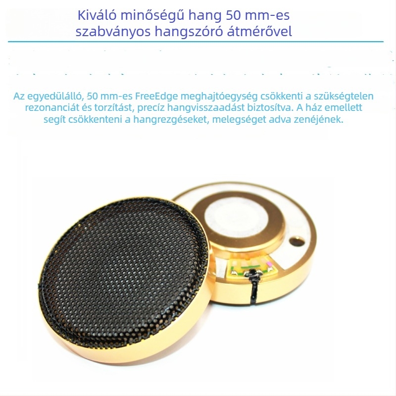 Gyári új 50 mm-es nanofiber HiFi dinamikus fejhallgató