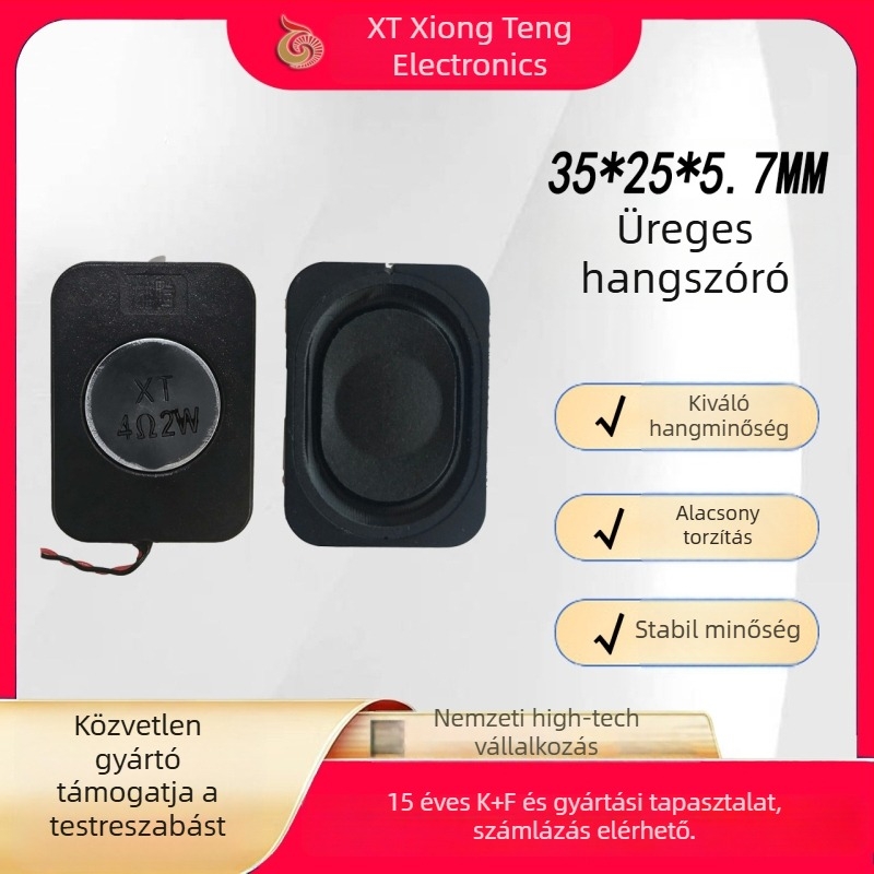 3525 korpuszhoz illeszkedő hangszóró, 4–8 Ω, 2 W, DIY multimédiás AI beszédrobot hangszóró