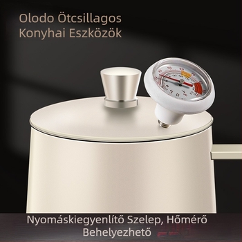 304 rozsdamentes acélból készült hőmérséklet-szabályozós pour-over kanna, vékony hosszú csőrrel, kézzel készített kávés eszköz