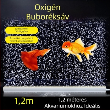 Akvarisztikus oxigén buborék készlet: buborék szalag, buborék zuhatag, buborék kövek, nano levegő lemez, táj dekoráció, levegőfüggöny, oxigénpumpa