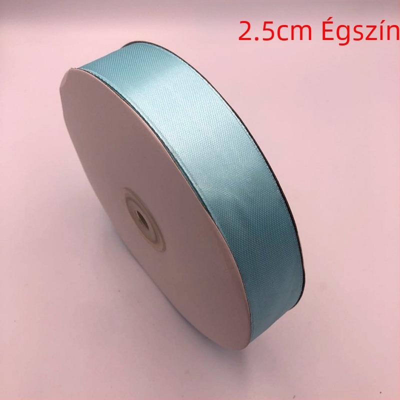 Gyümölcsmotívumos szalag ajándéktárgyak és virágcsokrok csomagolásához, 2.5 cm szélesség, satin szalag torták díszítéséhez