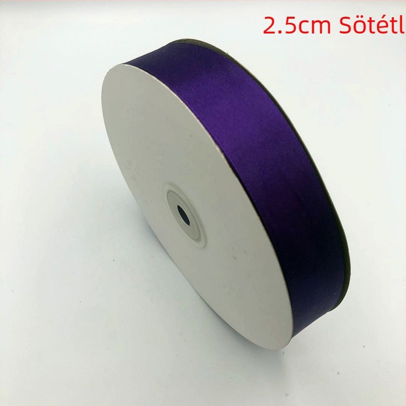 Gyümölcsmotívumos szalag ajándéktárgyak és virágcsokrok csomagolásához, 2.5 cm szélesség, satin szalag torták díszítéséhez