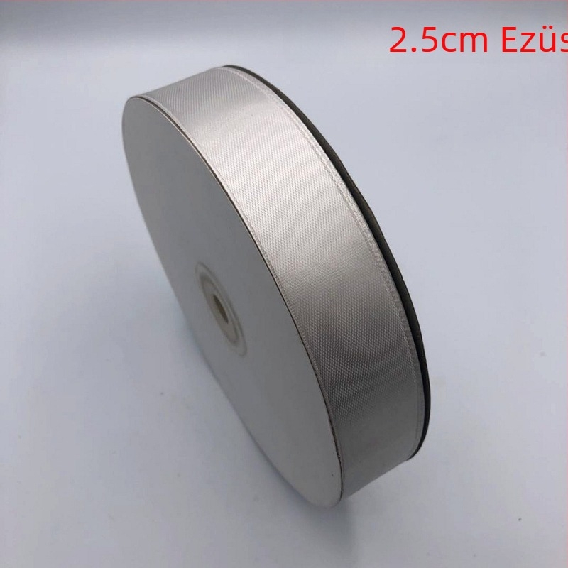 Gyümölcsmotívumos szalag ajándéktárgyak és virágcsokrok csomagolásához, 2.5 cm szélesség, satin szalag torták díszítéséhez