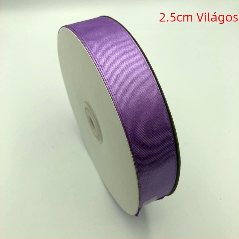 Gyümölcsmotívumos szalag ajándéktárgyak és virágcsokrok csomagolásához, 2.5 cm szélesség, satin szalag torták díszítéséhez