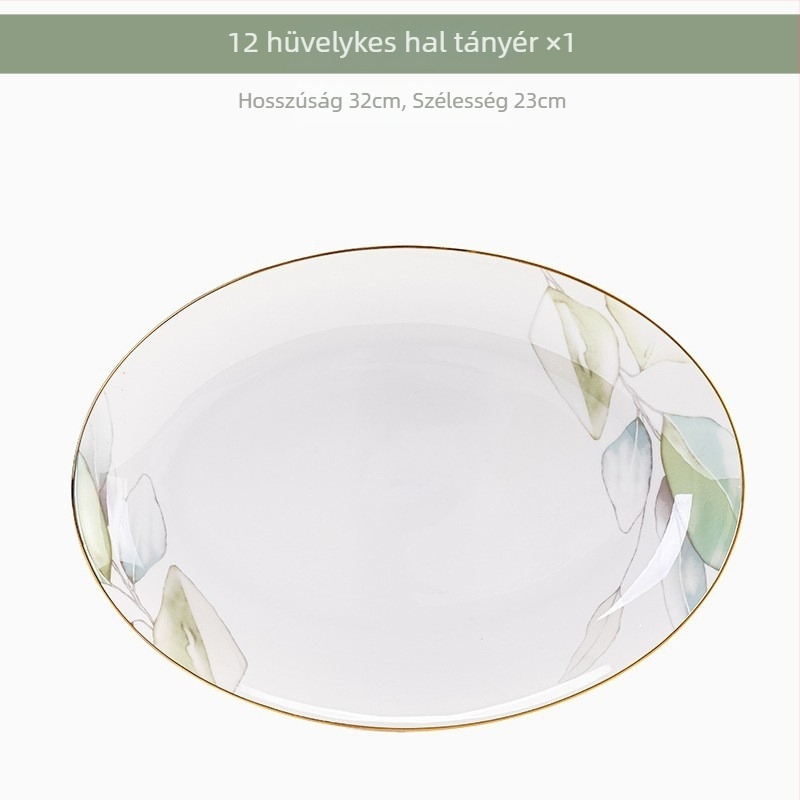Porcelán étkészlet tálakkal és tányérokkal virágos mintával, mikrohullámú sütőben használható, mázas felület, két méret 11–12 cm és 15–16 cm, ideális ajándék