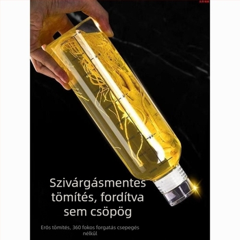 Otthoni borkészítéshez prémium üveg, zárható, élelmiszer-minőségű, ginzen borhoz