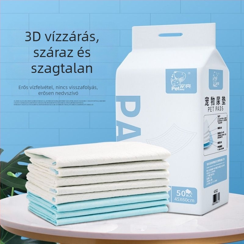 Sűrített háziállat pelenka alátét kutyáknak és macskáknak, nedvszívó