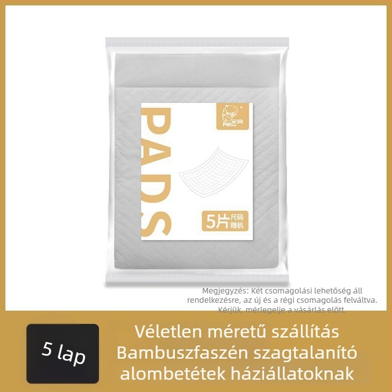 Sűrített háziállat pelenka alátét kutyáknak és macskáknak, nedvszívó