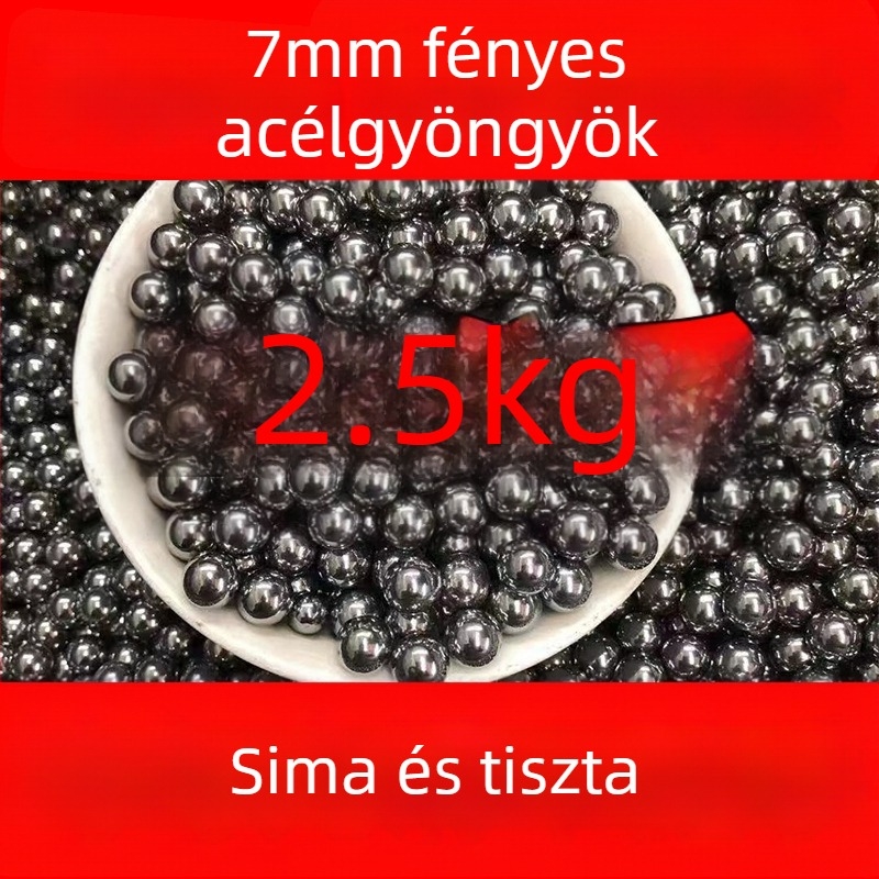 8 mm-es acélgolyók, polírozott felület, 10 kg nagykereskedelem