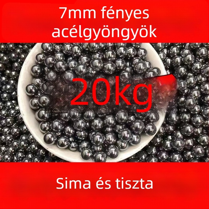 8 mm-es acélgolyók, polírozott felület, 10 kg nagykereskedelem