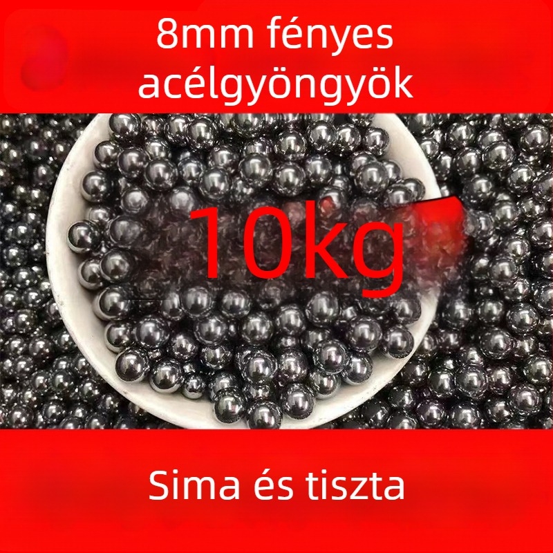 8 mm-es acélgolyók, polírozott felület, 10 kg nagykereskedelem