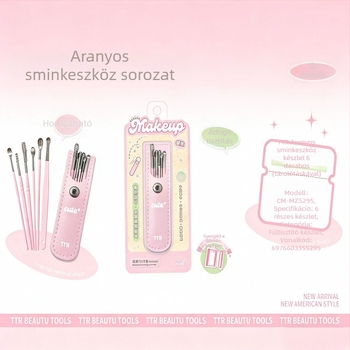 Rozsdamentes acél fülkefe készlet, kettős fejű spirál alakú dizájnnal, 6 darab.
