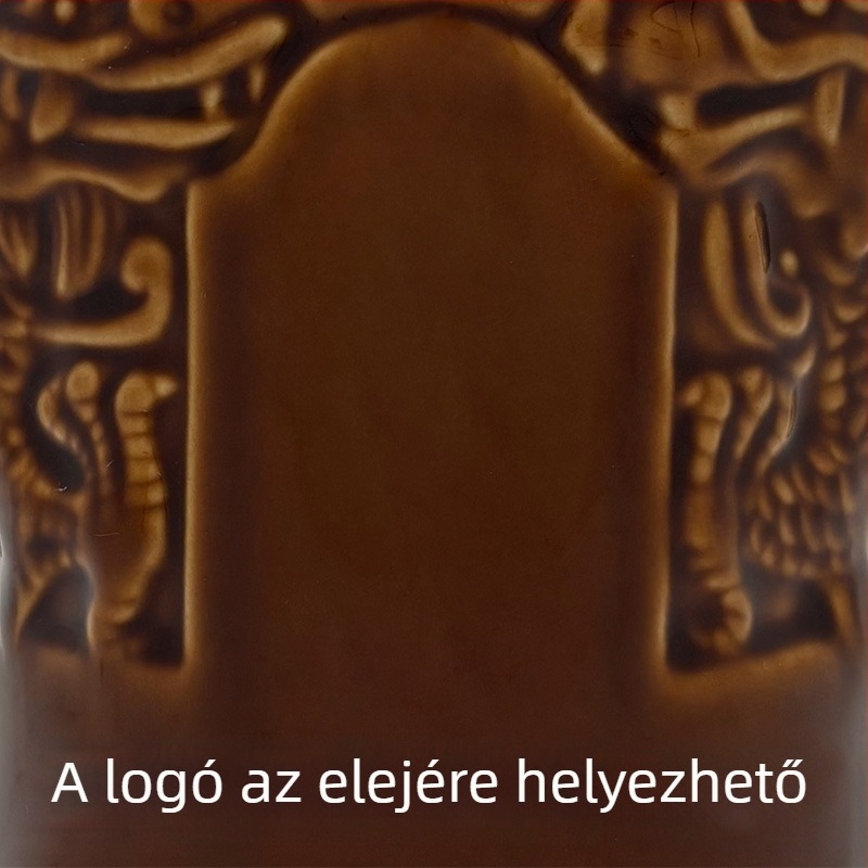 Linda kerámia borosüveg sárkány motívummal, Maotai-stílusú Guotai, fehér agyagból készült üveg, 0,5 kg