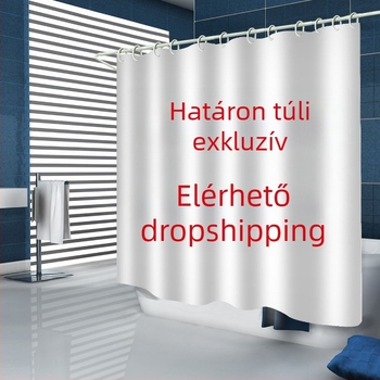 Személyre szabott vízálló zuhanyfüggöny digitális nyomtatással – modern minimalist stílus