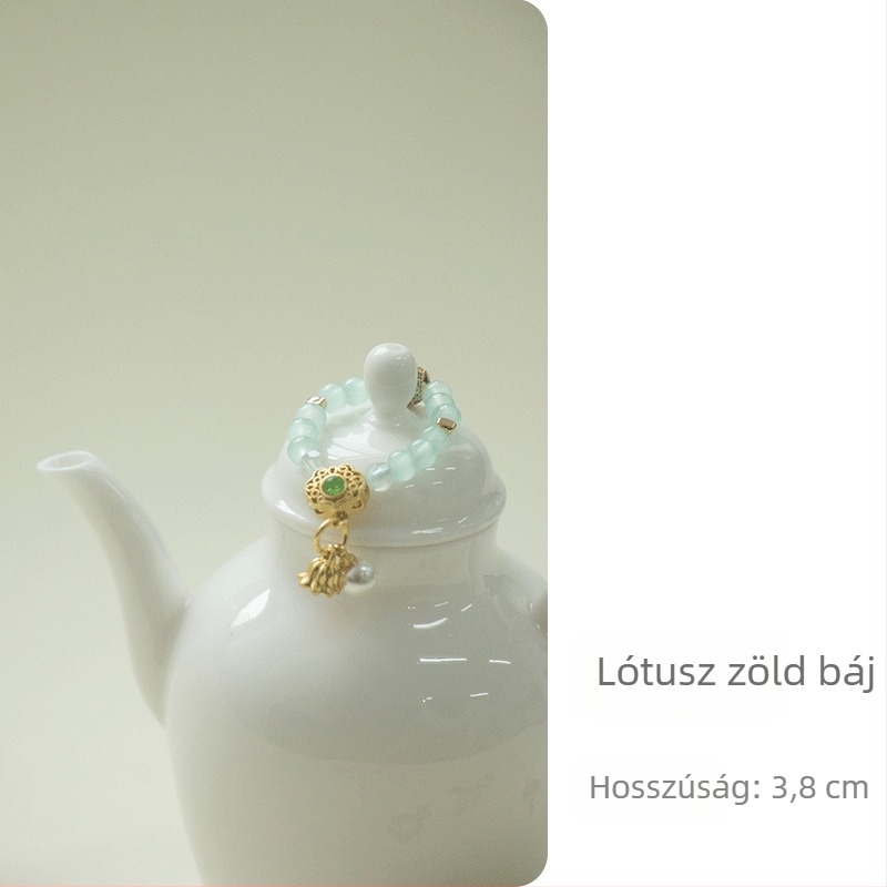 Kézzel készített fedeles teás pohár kiegészítő kötél díszítéshez, teaceremónia dekoráció, finom kis medál