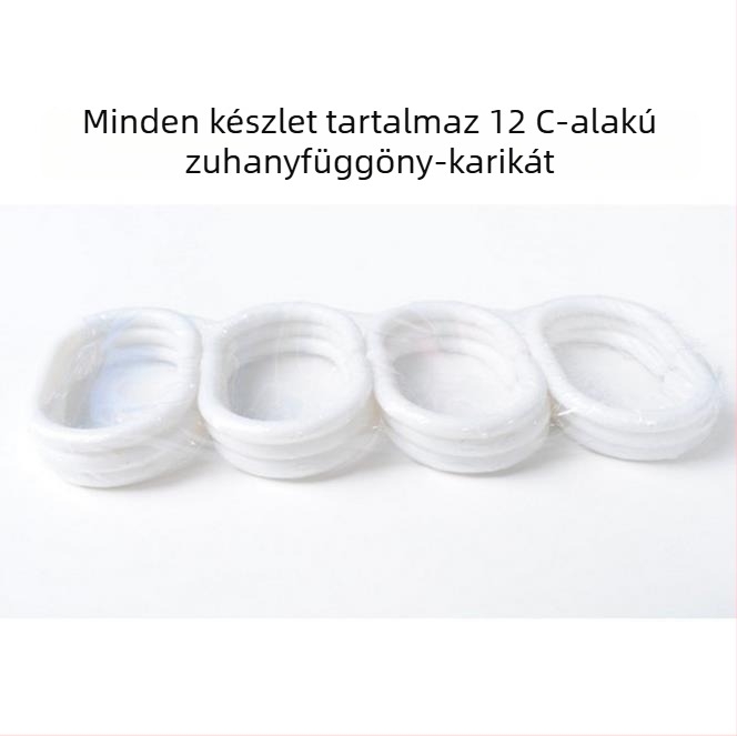 PEVA átlátszó zuhanyfüggöny, 3D négyszögletes és kör alakú mintával, vízálló, vastított, gyűrűkkel