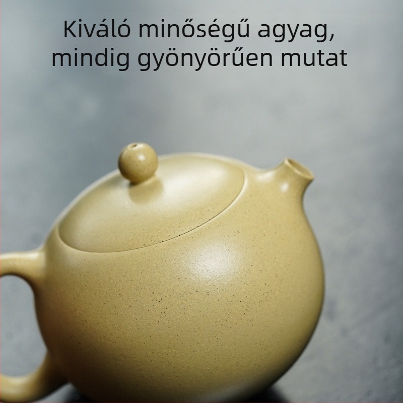 Hiteles Yixing lila agyag teáskanna, kézzel készített, eredeti ásványzöld Xishi kanna, Kung Fu otthoni teáskészlet