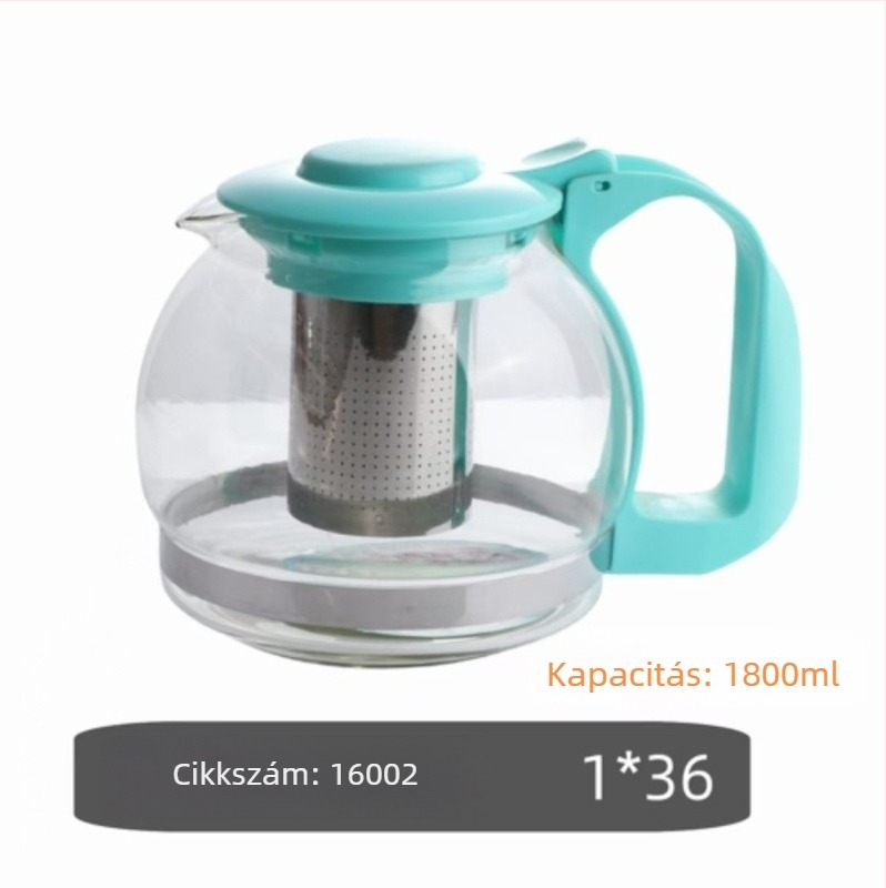 Üveg teáskanna és kancsó otthoni használatra — hőálló üveg, teázáshoz ideális