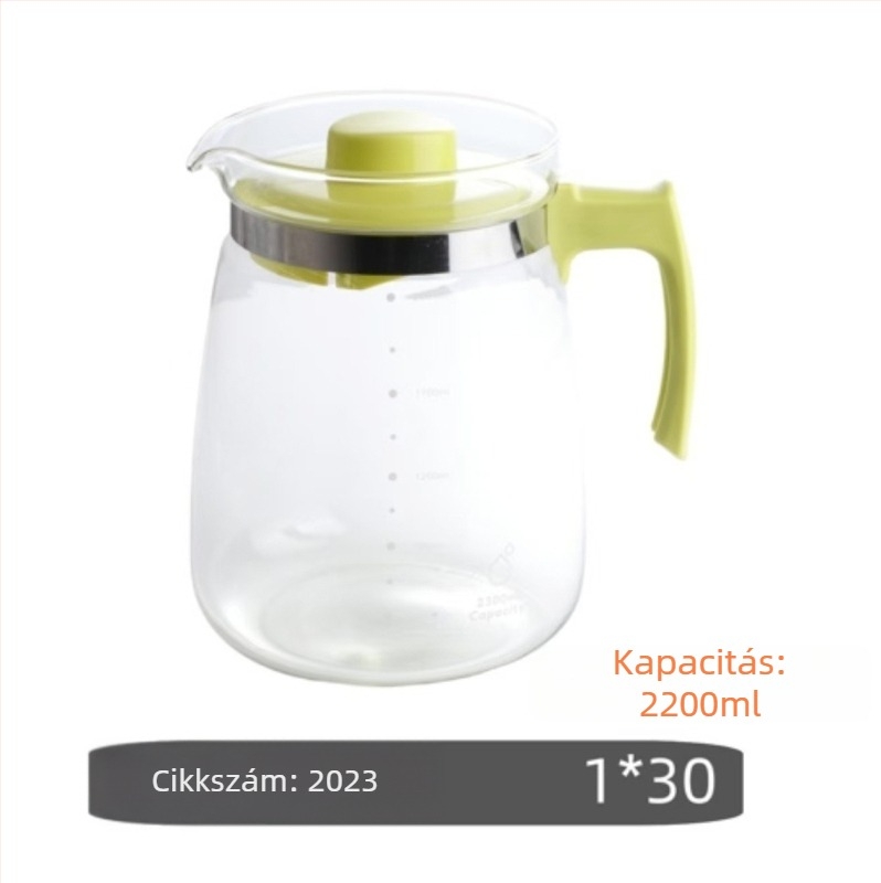 Üveg teáskanna és kancsó otthoni használatra — hőálló üveg, teázáshoz ideális